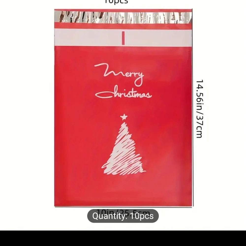 (SALE)💯🎊 Red Merry Christmas Polymailers Bags
